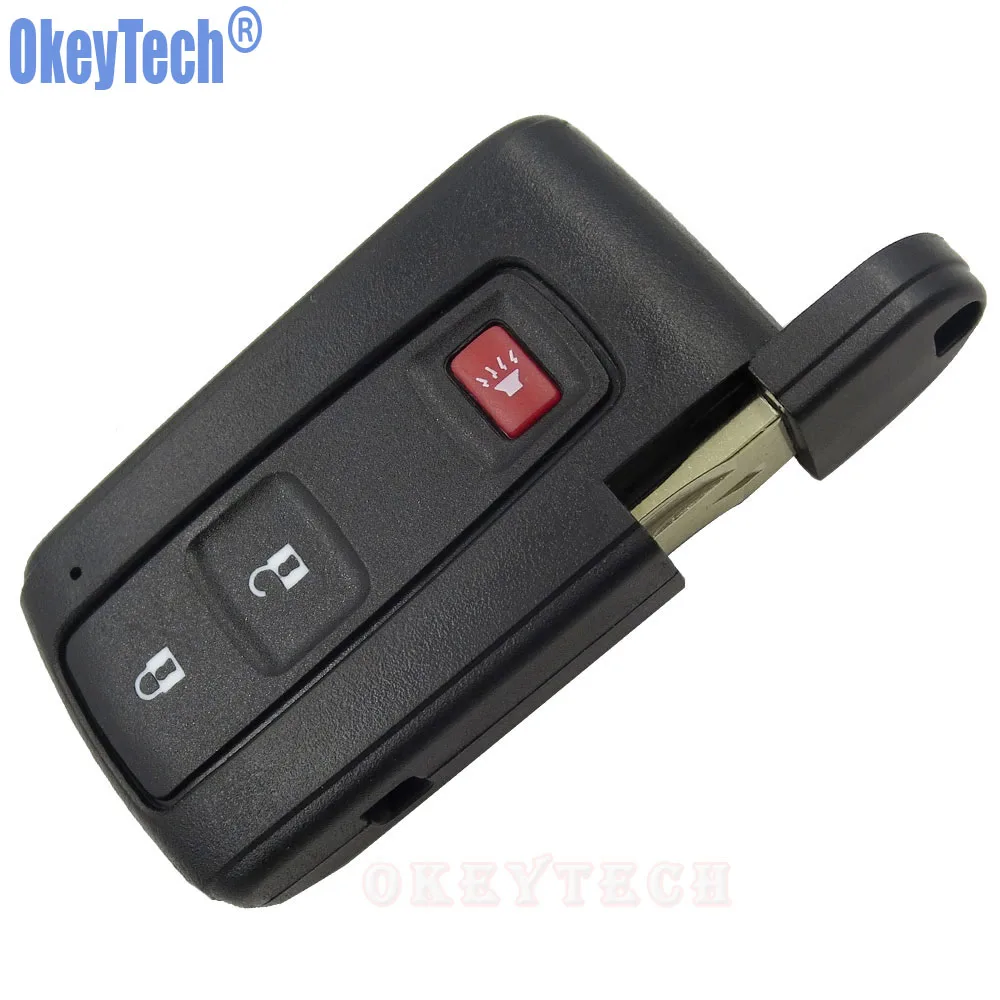Сменный Чехол брелок OkeyTech для Toyota Prius 2004 2009 без ключа 2 + 1 3 кнопки ключа|button