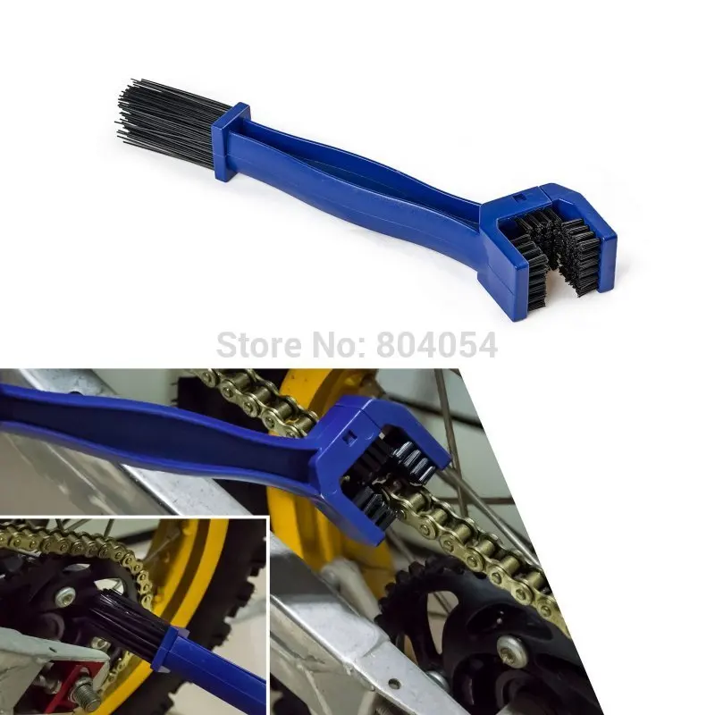 Зубчатая щетка для чистки мотоцикла Honda Yamaha KTM Kawasaki Suzuki BMW Blue|brush black|chain breakerbrush chain |