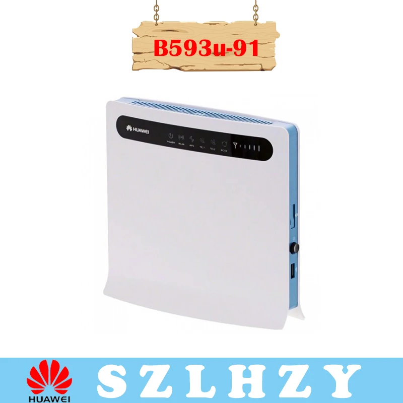 Разблокированный huawei B593u-91 b593 100 Мбит/с 4G TDD LTE CPE маршрутизатор 4G 3g мобильный беспроводной шлюз CPE+ 2 шт антенна высокоскоростная точка доступа