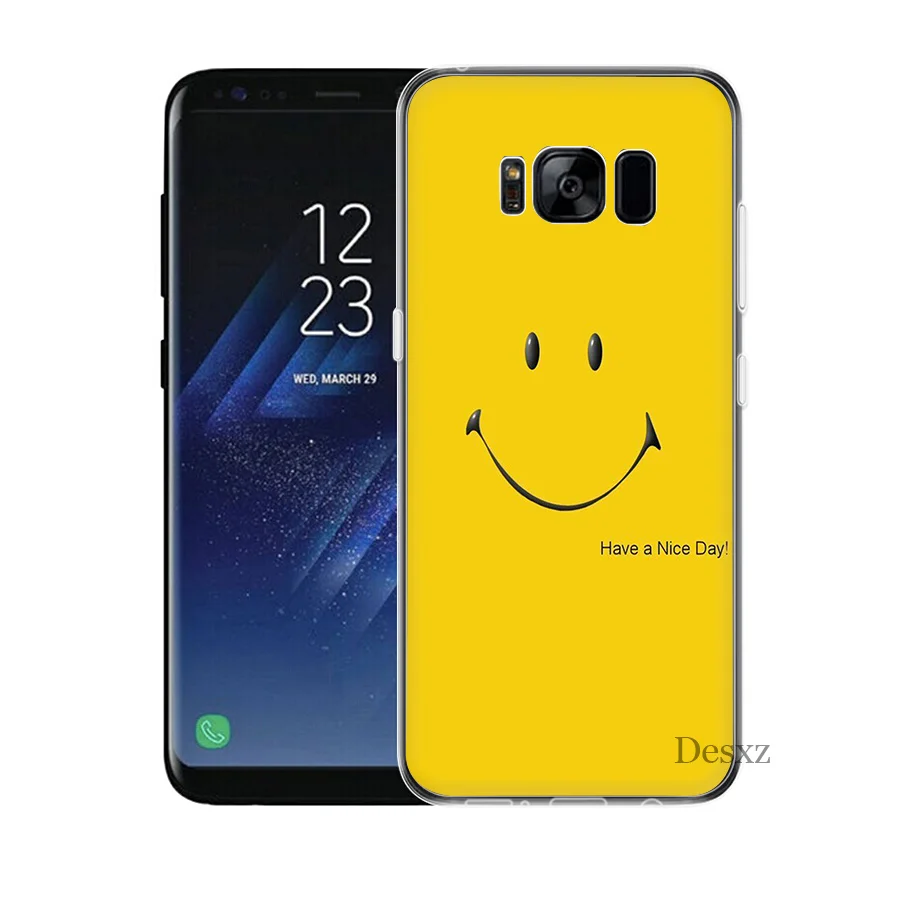 Чехол Desxz Smiley Face для Samsung S8 S9 S10E S10 Plus S3 S4 S5 S6 S7 Edge Note 8 9 M10 M20 M30|Чехлы-накладки| |