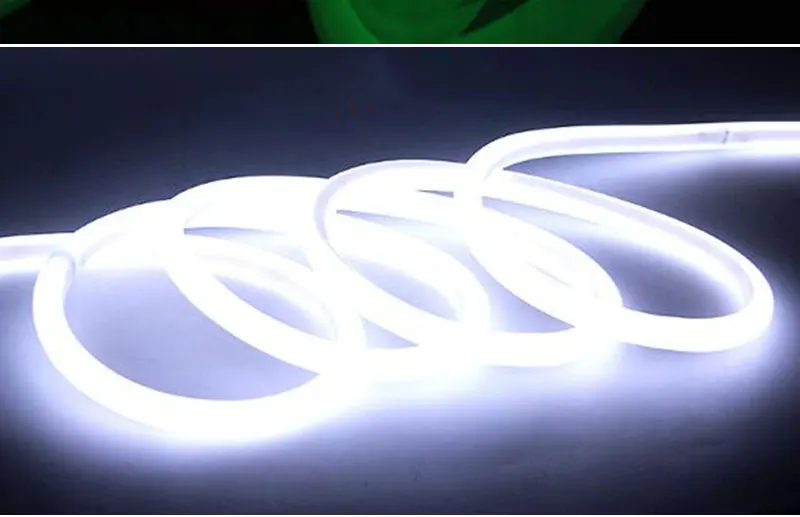 12 В постоянного тока Led гибкая SMD2835 круглая трубка Диодная лента для наружного декоративного рынка 360 градусов круглый светодиодный неоновый гибкий 220 В фиолетовый белый