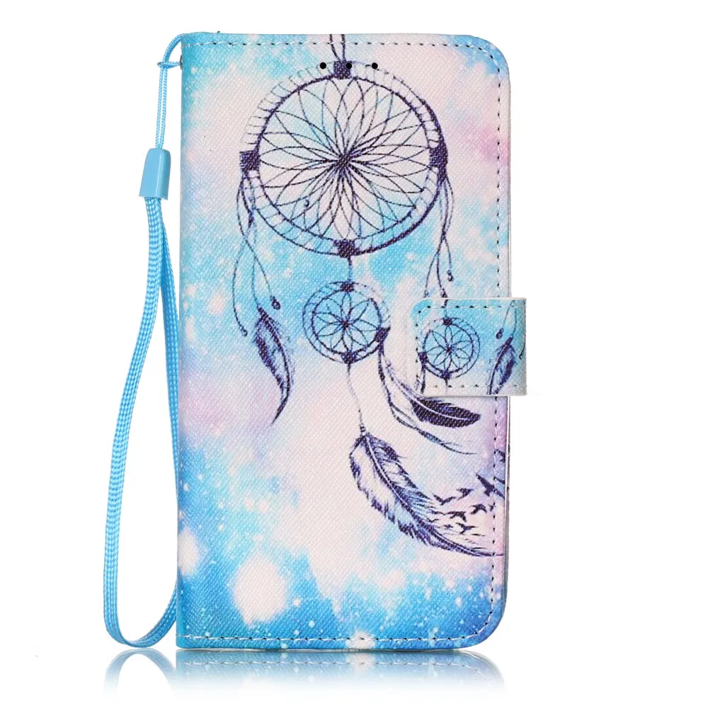 Милый кожаный чехол-кошелек с рисунком волка Совы черепа мечты для Samsung Galaxy J3 J5 2015