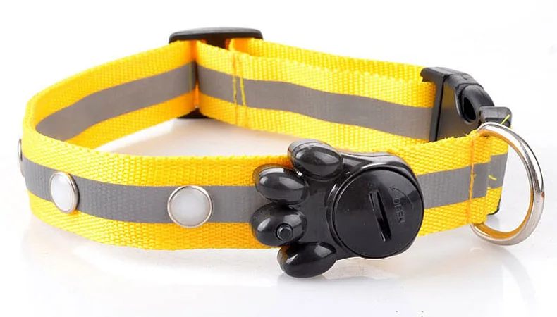 Новое поступление G04 светящийся нейлоновый щенок ошейник для кошек с драгоценным