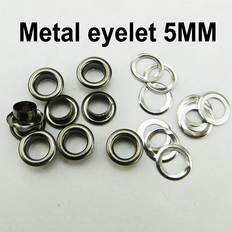 

300PCS 5MM black METAL EYELET button sewing clothes accessory buttons ME-004
