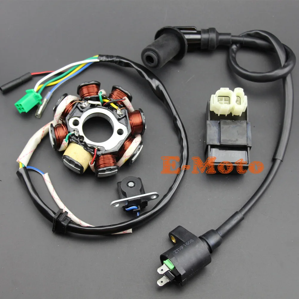 Новый GY6 150 8 Pole статор катушки CDI Коробка катушка зажигания 150cc в наличии ATV Go Kart
