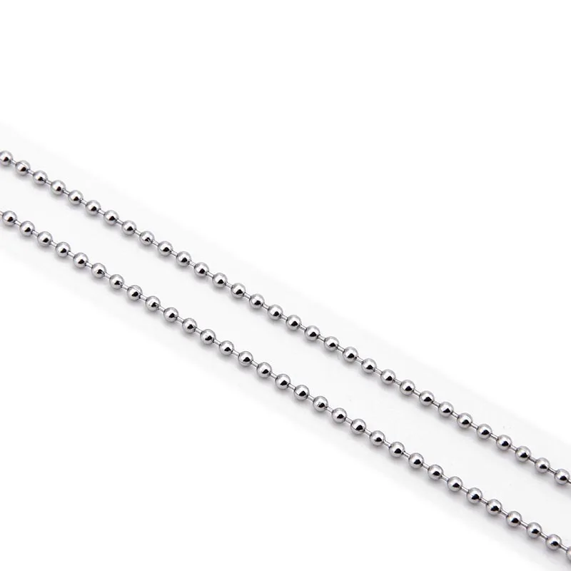 Горячая продажа 2 4 мм цепь из шариков нержавеющей стали рекламные Perlenkette Pre Cut