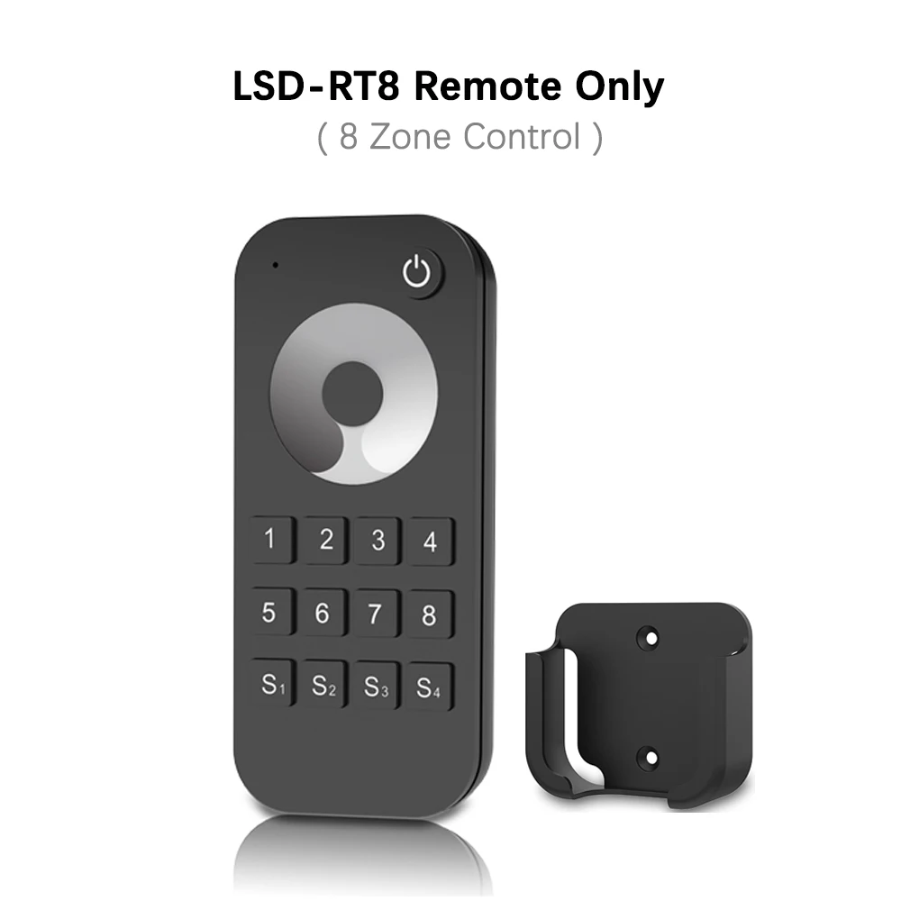 LSD-RT8 Remote Only Светодиодный диммер 12 В 5 в 24 в 36 в PWM Беспроводной регулятор яркости светодиодного освещения переключатель включения выключения с 2,4G дистанционным Wi-Fi затемнитель для одного цвета светодиодные полосы света - Цвет: LSD-RT8 Remote Only