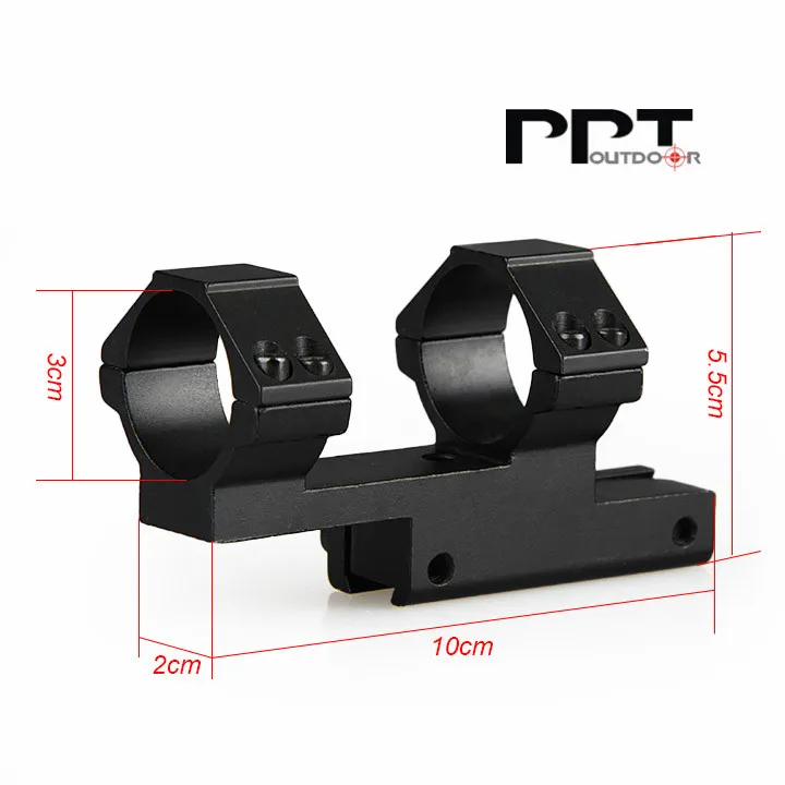 PPT 30 мм прицел с двойным кольцом крепление для 11 рельса Вивера PP24 0009|Кронштейны и