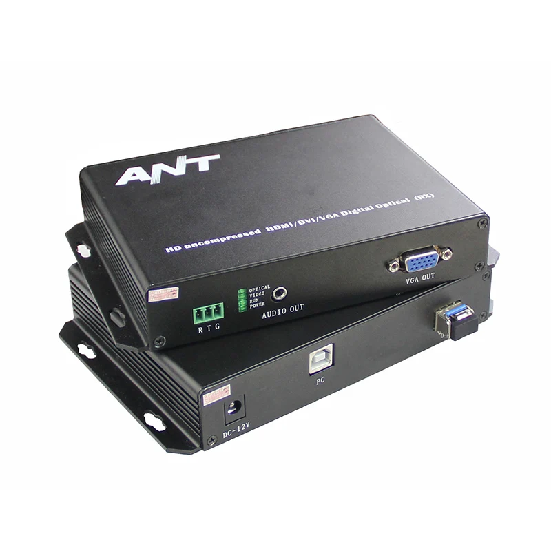 1080P VGA USB мышь и клавиатура KVM волоконно оптический удлинитель одномодовый
