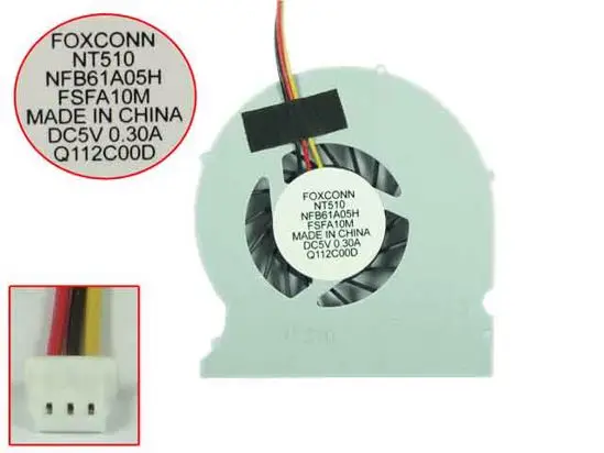 

Foxconn NT-525 DC 5V 0.3A 3-wire Server Laptop Cooling Fan