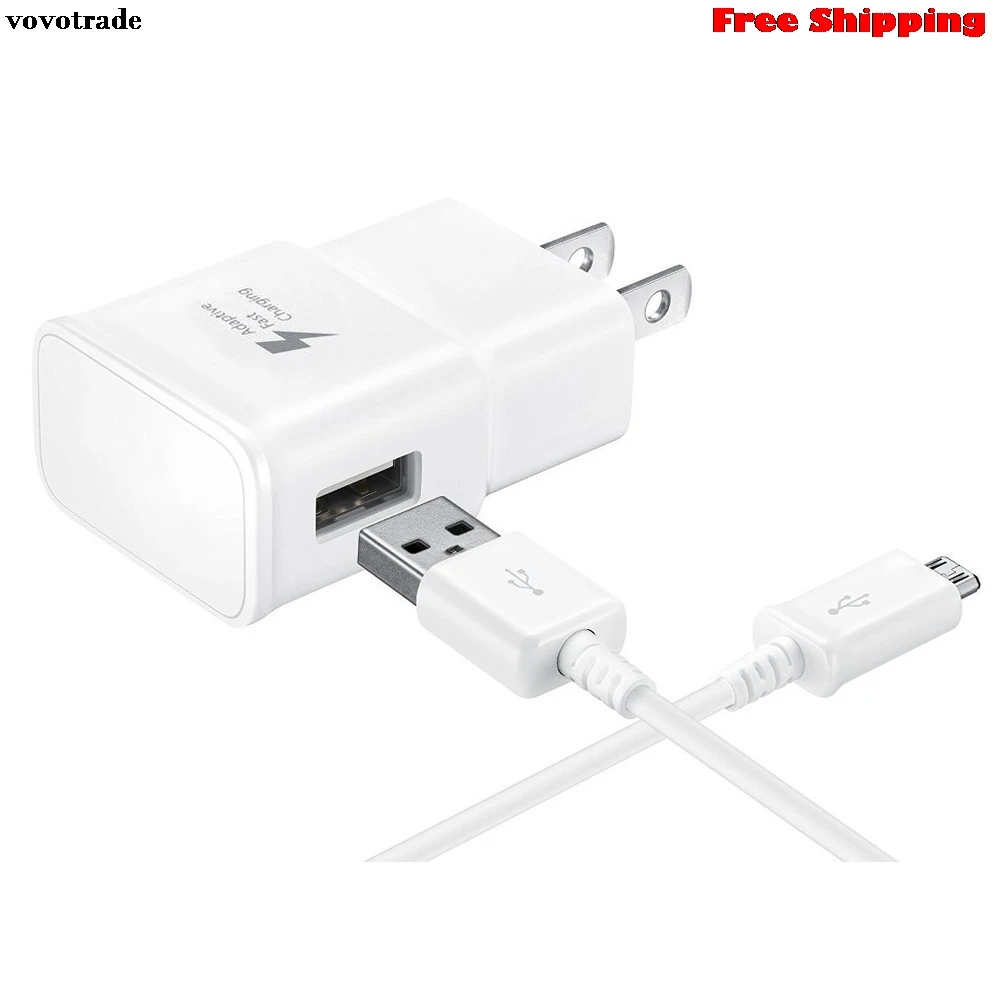 Быстрое зарядное устройство vovotrade вилка стандарта США + Кабель Micro USB для Samsung Galaxy