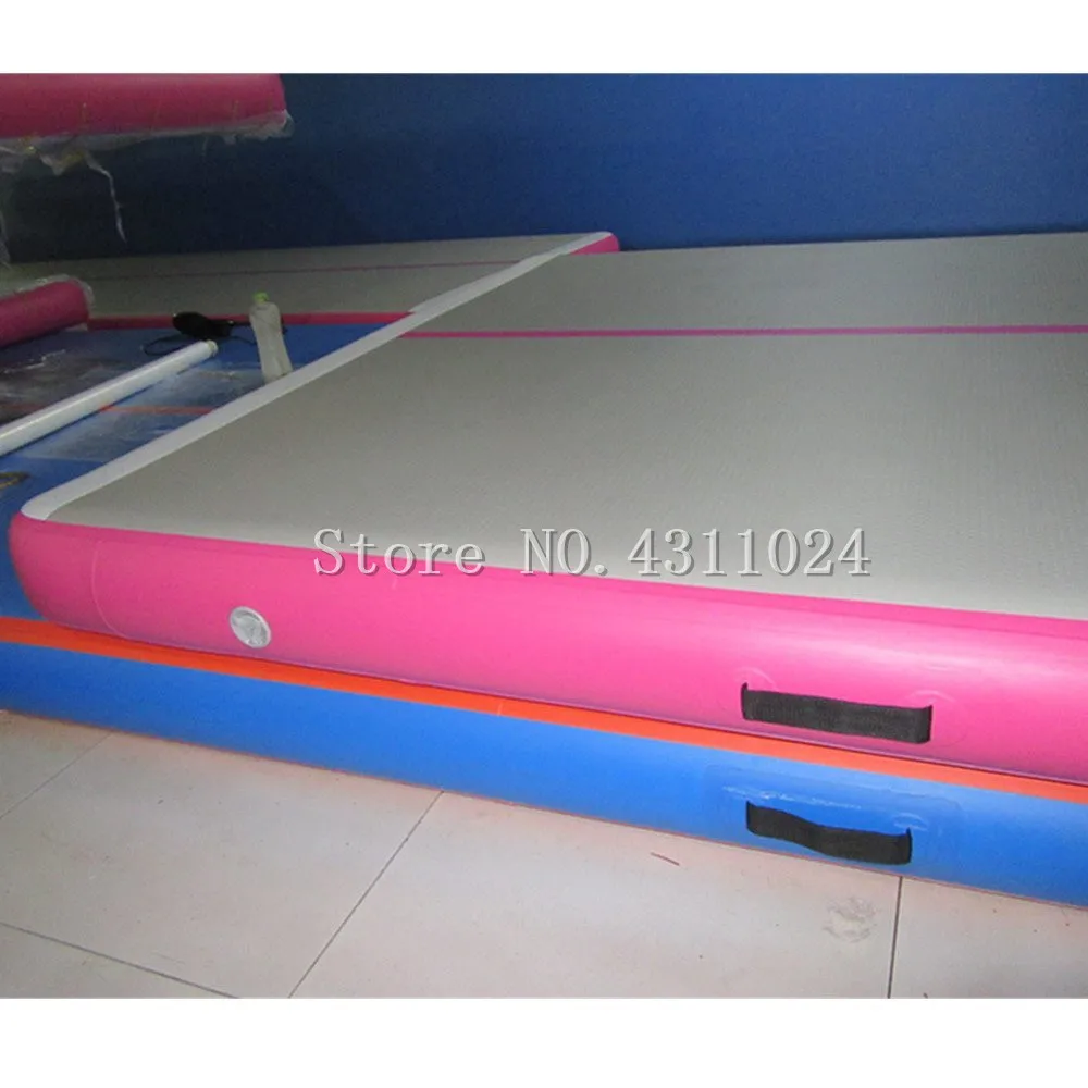 Купить Бесплатная доставка 8x1x0,2 M розовый надувной воздушный трек надувная сушильная трек надувной GYM Air трек упражнения на практике, коврик