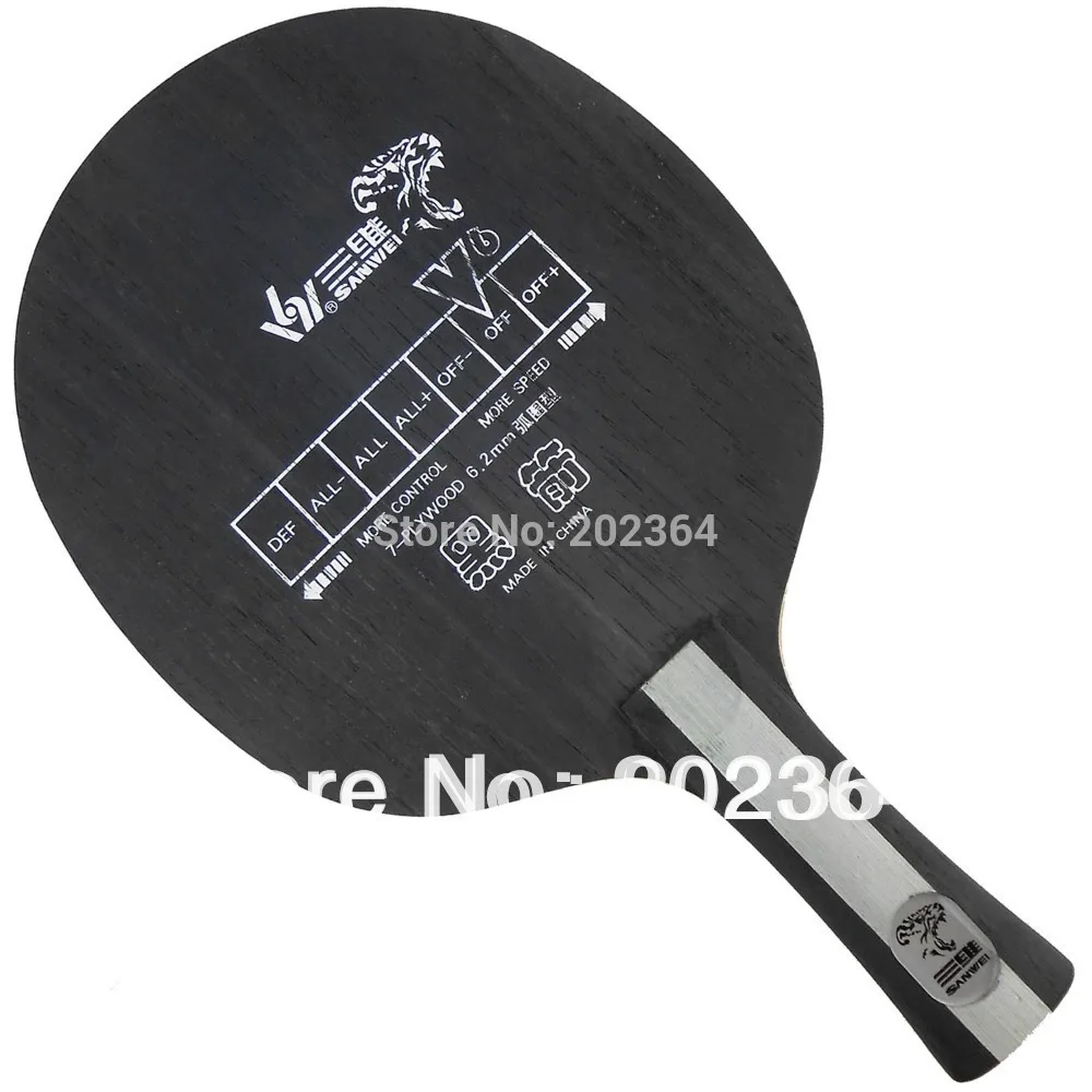 Лезвие для настольного тенниса Sanwei V6 Black Arrow (V 6 в 6) ракетки пинг понга|tennis bandana|tennis