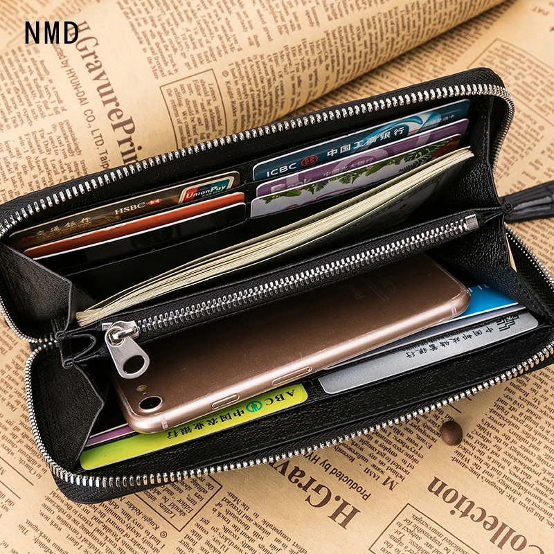 NMD классический деловой стиль подлинный крокодиловый живот молния закрывающий