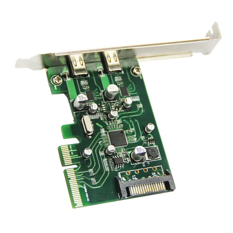 PCI Express (PCI-E 4X слот) до 2 Порты USB3.1 Тип-C сзади добавить на карта PCI-E адаптер конвертер