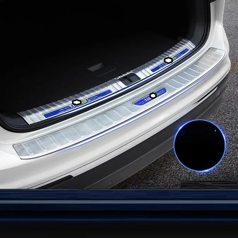 Автомобильные багажники задние панели ножная педаль автомобильный хром