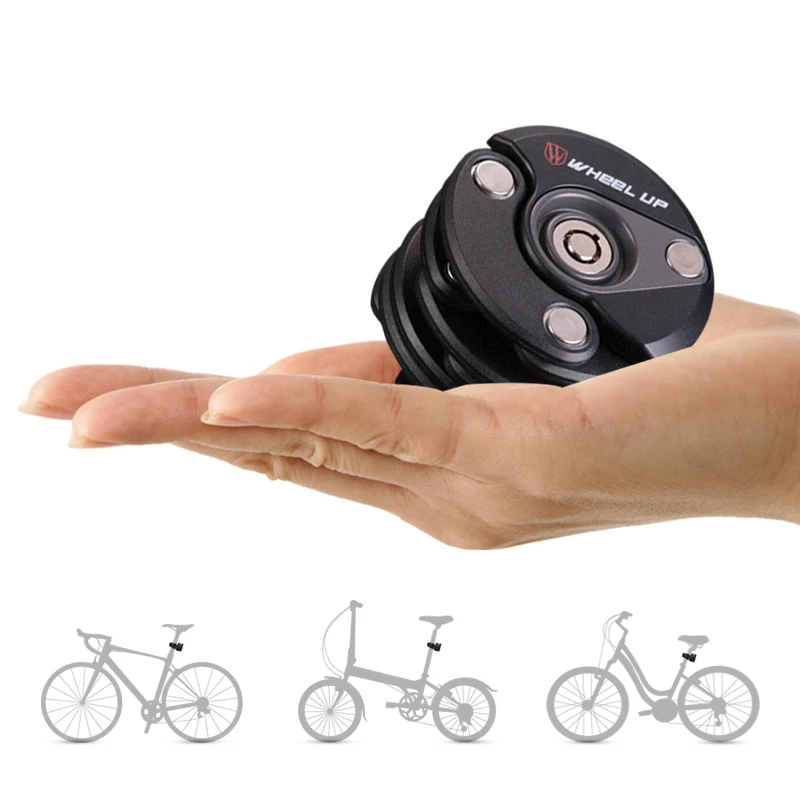 Легко фиксирующий велосипедный замок на цепочке противокражный Складной