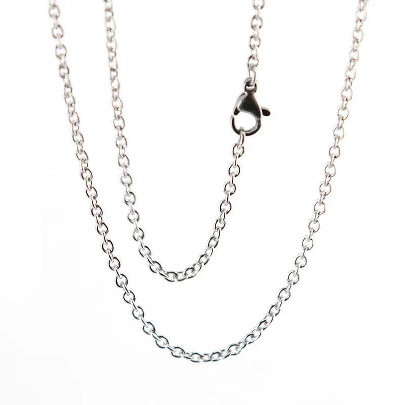 10 шт. цепочки из серебристой нержавеющей стали 20/24/2 3 мм|necklace chain|chains for necklacesstainless