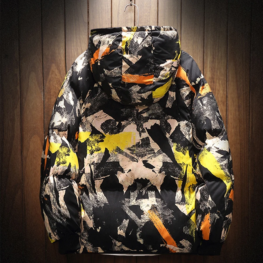 Новая камуфляжная зимняя куртка для мужчин теплая s мужские парки пальто флис