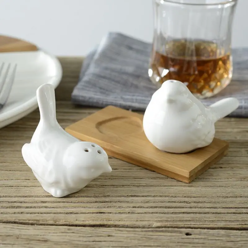 1 Набор/2 шт Креативный дизайн Love Bird шейкер для соли и перца Pots Cruet Caster контейнер