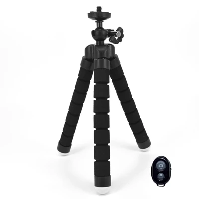 with pcs 2 шт. штатив Гибкий штатив губка Осьминог для Iphone samsung huawei Xiaomi Открытый Смартфон GoPro аксессуары для камеры трико шт - Цвет: with pcs