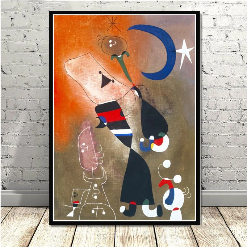 Современные художественные картины Joan Miro абстрактные ретро постер и принты