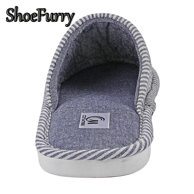 зимние тапочки мужская повседневная обувь нескользящие домашние хлопковая