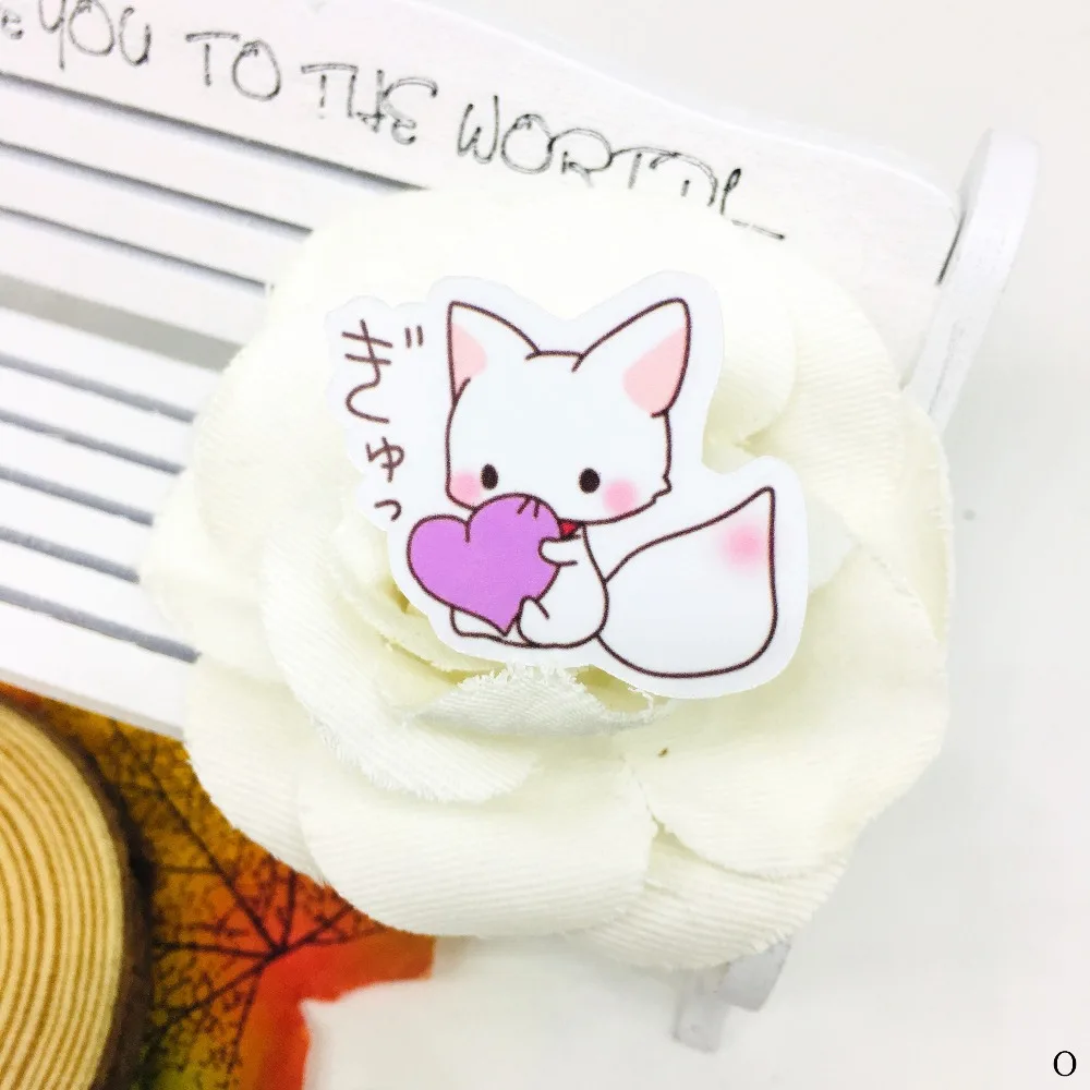 40 шт. озорной белый стикер с рисунком из мультфильма водонепроницаемый для книги ноутбука мото скейтборд багаж гитара мебель наклейка игрушка стикер s
