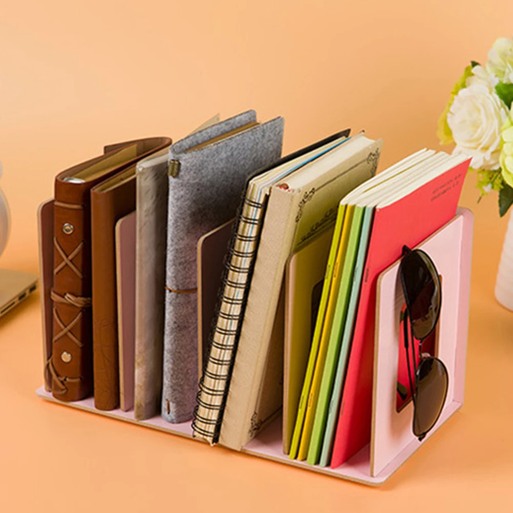 4 сетки деревянная Книжная Полка Стеллаж для хранения настольный книжный шкаф Органайзер Домашний Декор Горячий