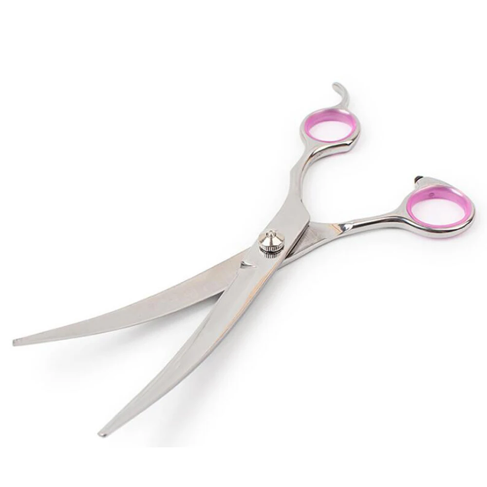 Профессиональный Нержавеющая сталь 7 Дюймов Кошка собаку Изогнутые Прямой