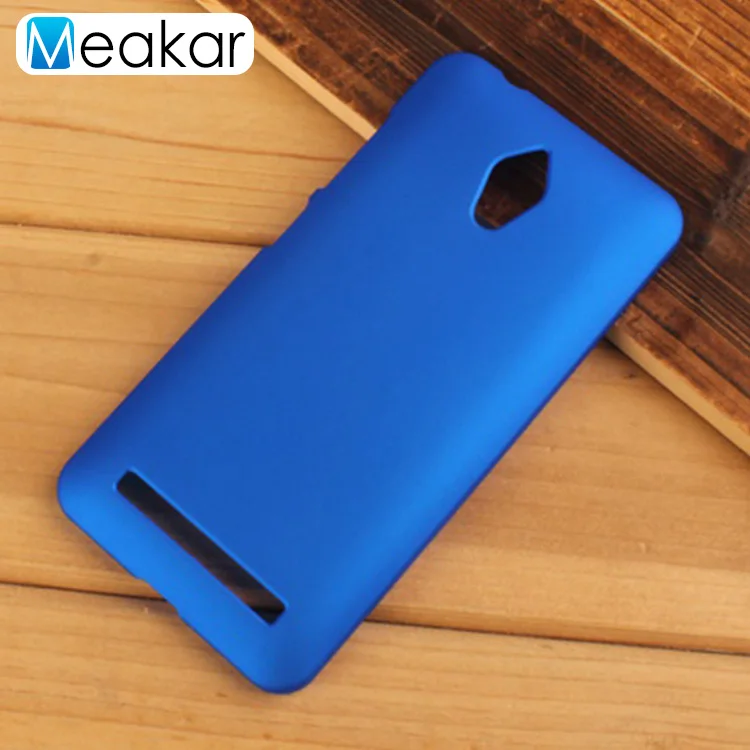 Матовая Пластик Coque 5.0For Asus Zenfone Go Zc500Tg чехол для Asus Zenfone Go Zc500Tg телефона чехол-лента на заднюю панель - Цвет: blue