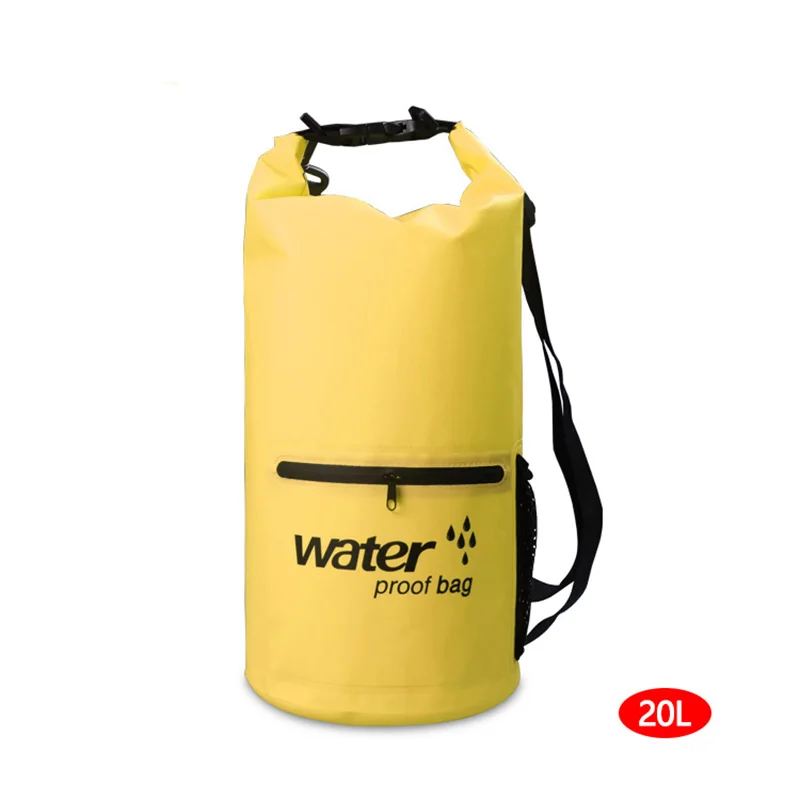 20L Yellow 10L/20L Водонепроницаемый сухой мешок пакет мешок для плавания сумка для хранения рафтинг Каякинг река треккинг плавающий парусный каноинг катание на лодках Спорт - Цвет: 20L Yellow