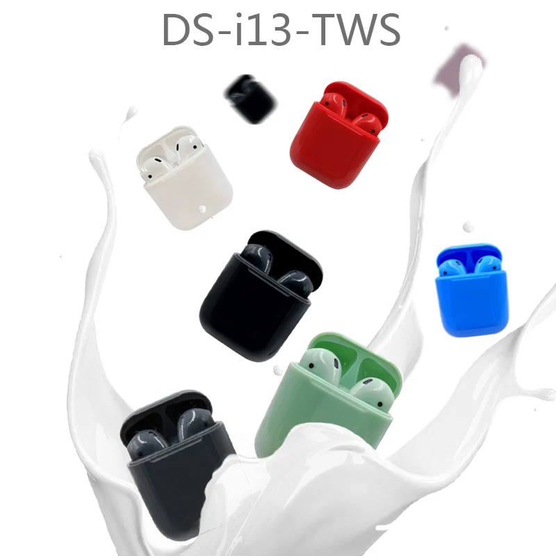 Новейшая модель i13 наушники вкладыши tws стерео звук Bluetooth сенсорный Управление