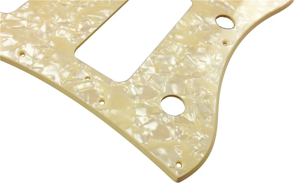 Pleroo Custom Guitar pickgaurd-для стандартного SG стиля с P90 звукоснимателями Гитара pickguard царапина пластина, 2 слоя кремового жемчуга