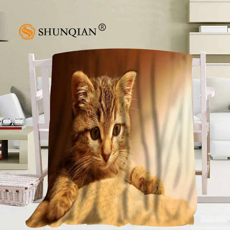 Online Personalizzato Animali Gatti Carino Coperta Manta Falafel Coperta Divano/Letto/Da Viaggio Aereo Plaid Set Di Biancheria Da Letto 56x80 Pollici 50X60inch 40X50inch