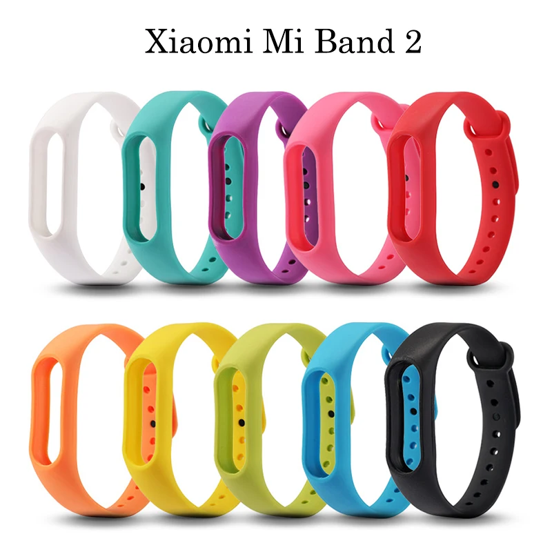 Силиконовый ремешок на запястье Xiaomi браслет для Band 2 Miband Mi защитная