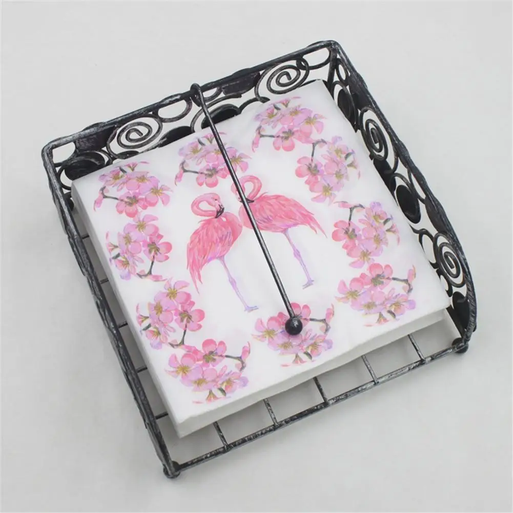 20 шт./компл. яркого Фламинго бумажные салфетки с рисунком Ресторан отеля праздник