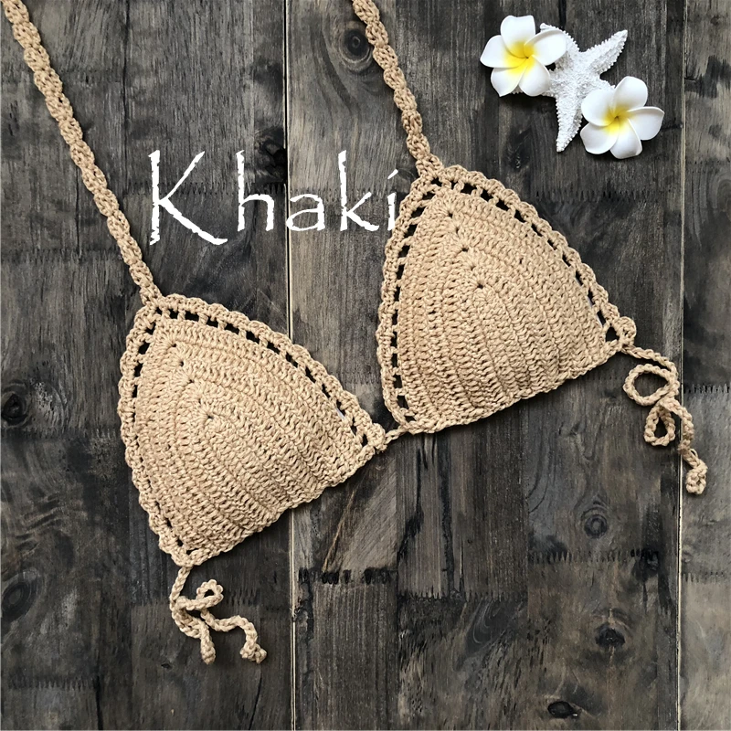 Сексуальный Топ бикини с вязанными полосками, бандажный купальник, пляжная одежда для женщин, бикини, топы, купальник, женский купальный костюм, бикини, feminino
