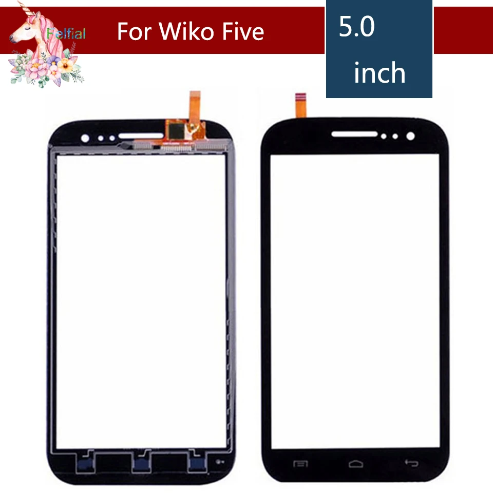 5 0 &quotдля Wiko Cink Five LCD сенсорный экран дигитайзер Датчик Внешний стеклянный
