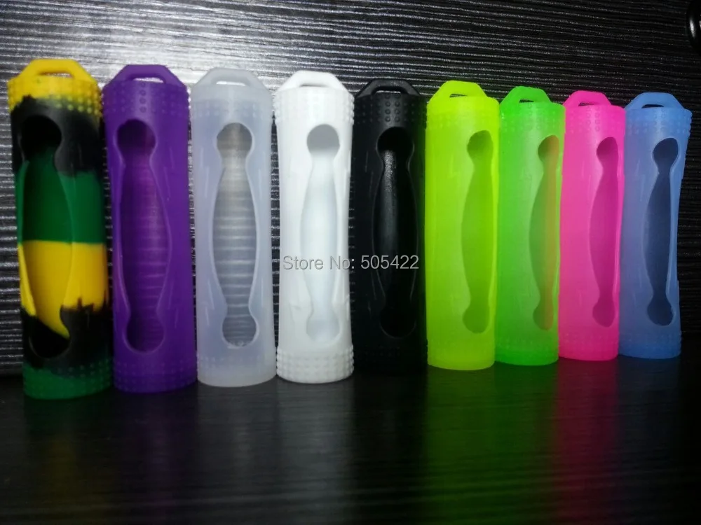 50 шт. силиконовый пластиковый защитный чехол для хранения аккумулятора 18650 |