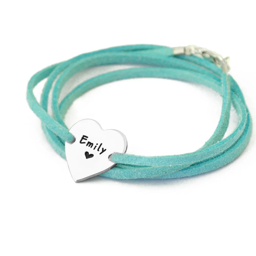 Персонализированный браслет с именем сердца индивидуальный сердцем ювелирные
