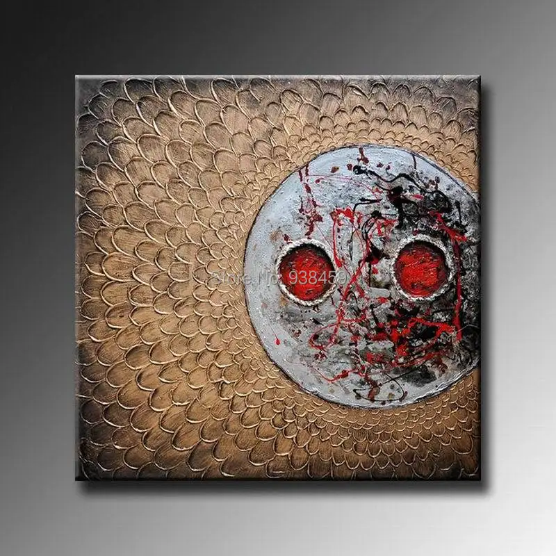 Абстрактная Тяжелая текстурированная живопись Современная одиночная для