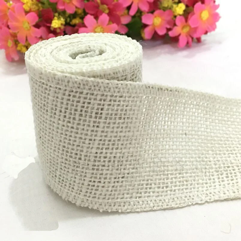 Льняная лента для сумок 60 мм 10 метров рождественские украшения ручной работы |