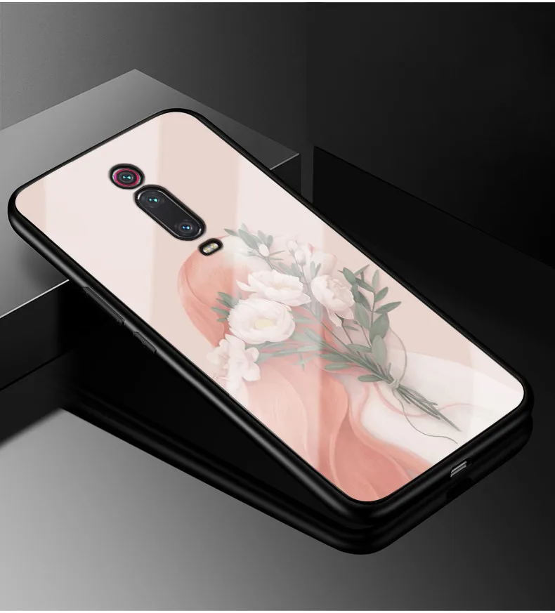 20 Для Xiaomi mi 9 T чехол mi 9 T Pro PC Пластиковый стеклянный чехол для телефона черный ТПУ бампер чехол для Xiaomi mi 9 T Pro mi 9 T mi 9 T Pro 6,39 чехол - Цвет: 20