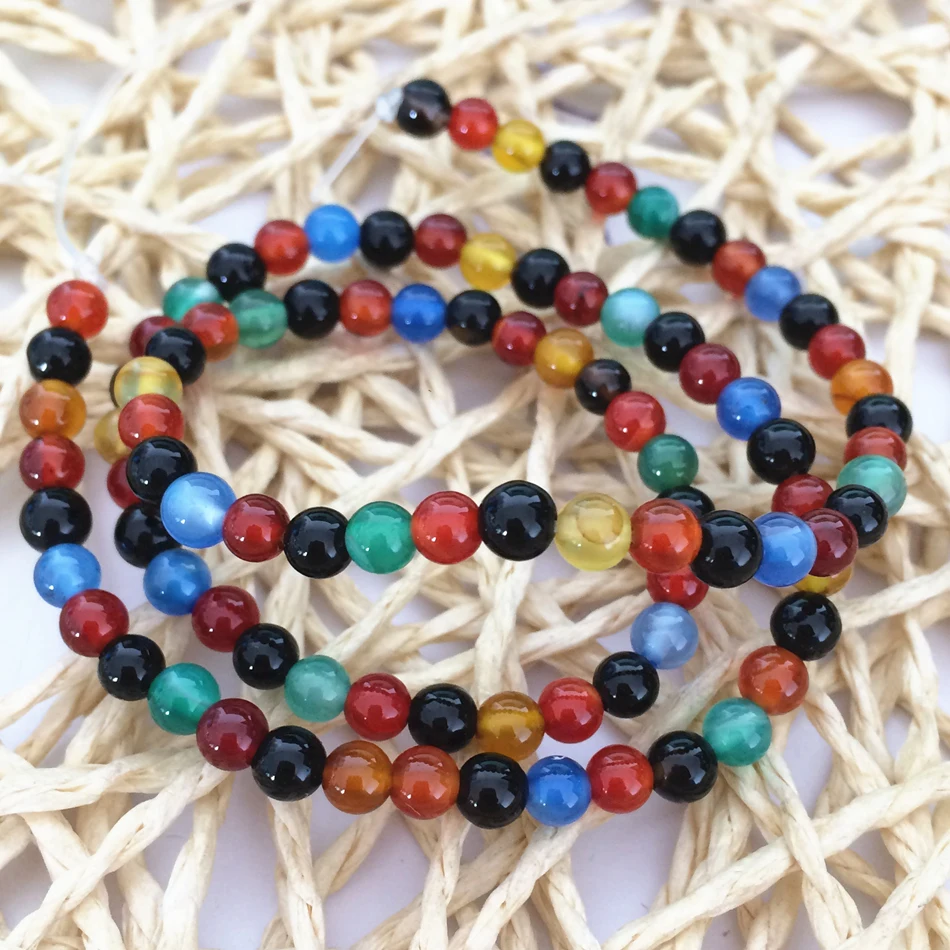 

New arrival charms natural multicolor agat onyx stone carnelian 2mm 3mm round spacer fashion diy jewelry loose beads 15inch B425