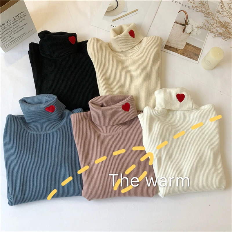 Свитер Женский вязаный OllyMurs с высоким воротом на осень/зиму | Женская одежда