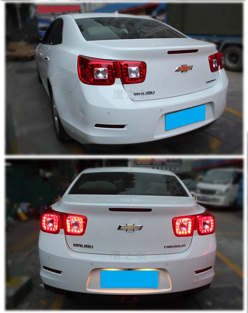Задняя лампа для Chevrolet Malibu светодиодная сигнальная лампа задний фонарь malibu задняя лампа 2011- светодиодный DRL+ тормоз+ Парк+ сигнальная остановка