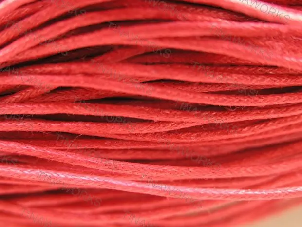 

FREE SHIPPING 90 meters Red Waxed Cotton Beading Cord 1.5mm