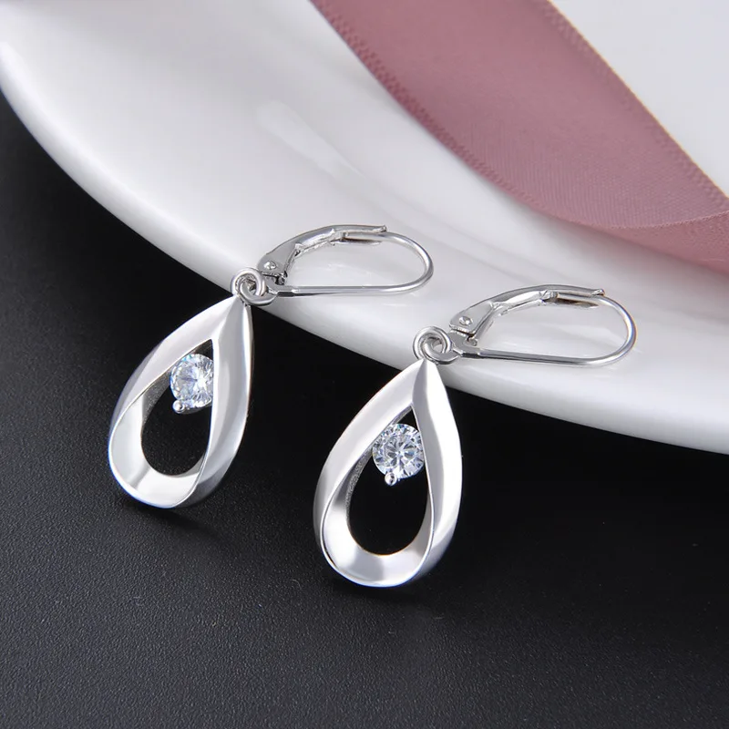 Креативные женские ювелирные изделия длинные серьги из стерлингового серебра 925