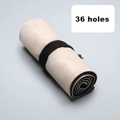 E 36 Holes 36/48/72 Карандаш Чехол школьные товары для рукоделия ручка сумки отверстий рулон мешок карандаша штрафы Прохладный канцелярские black rose лист Обёрточная бумага подарки - Цвет: E 36 Holes